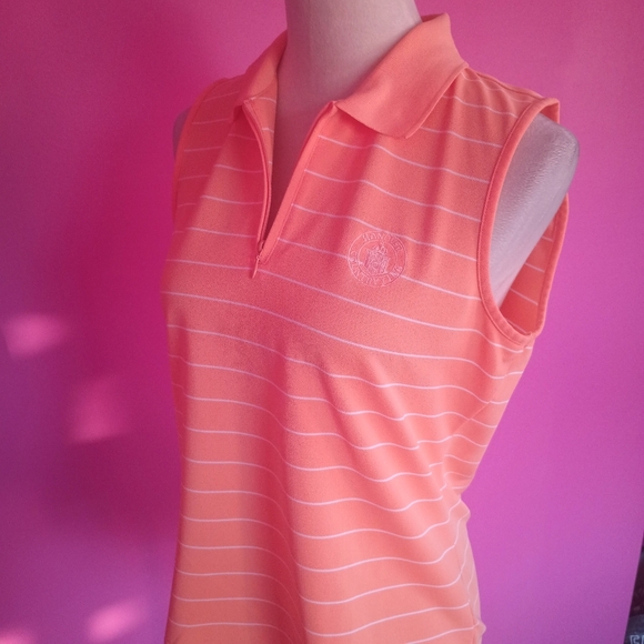 E.P Pro Ladies Sleeveless 1/4 Zip Golf Polo (Size Medium) - Picture 8 of 10